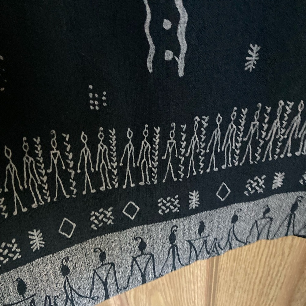 Patchington’s Black & Tan Beaded Hieroglyphic Dress - Picture 5 of 6